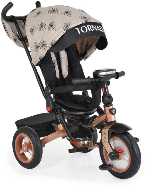 Moni - Byox Tornado szülőkaros tricikli 25kgig 360f forgatható bézs (107351)