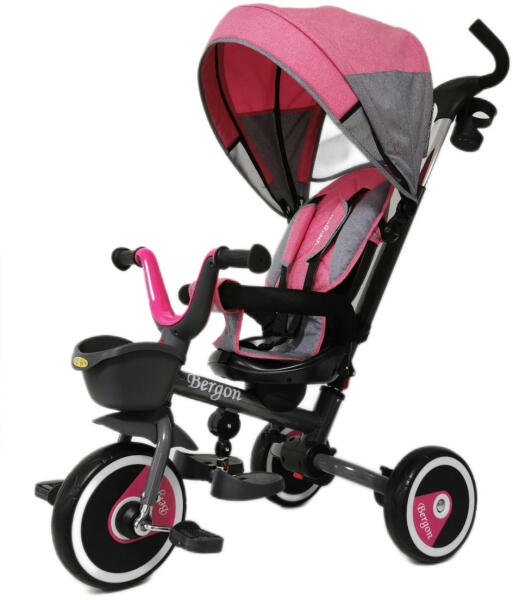 Bergon - 360°-ban forgatható tricikli-Pink