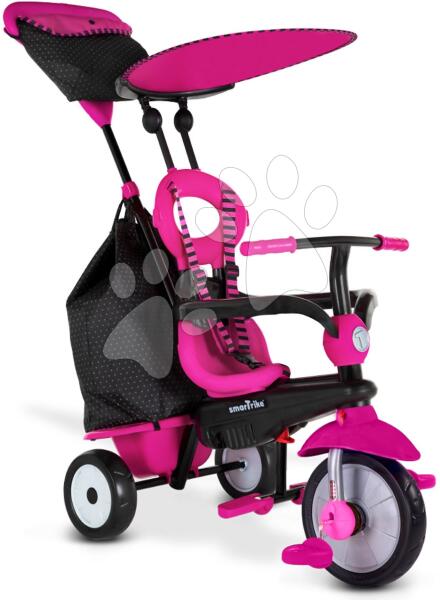 smarTrike - Tricikli Vanilla Plus Pink Classic smarTrike TouchSteering vezérlés gumikerekek lengéscsillapító 2 táska 10 hó-tól (ST6654100)
