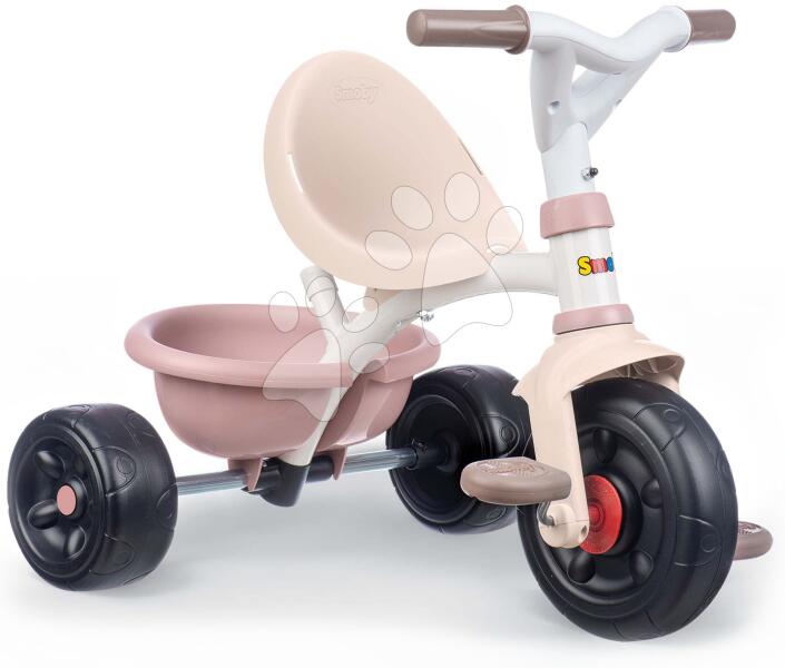 Smoby - Tricikli Be Fun Tricycle Pink Smoby 95 cm tolókarral 15 hó-tól (SM740335)