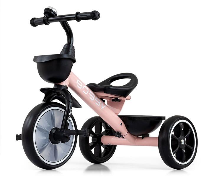 Milly Mally - Gyerek háromkerekű bicikli Milly Mally Bobby Pink (56331-MM-bobby-ruzova)