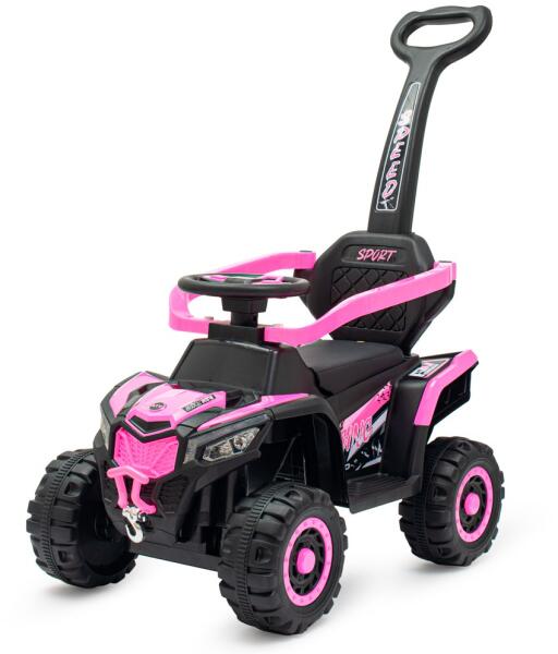 Baby Mix - Ruggy elektromos futóbicikli vezetőrúddal babarózsaszín (56924-gbc-921-megacar-cervena)