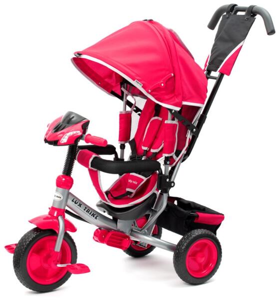 Baby Mix - Gyerek háromkerekű bicikli Baby Mix Lux Trike rózsaszín (39537-Ale-XG6519-T16-ruz)