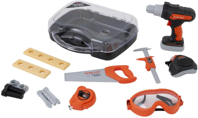 Mappy - Tool játékkészlet fúróval és fűrésszel, 16 részes