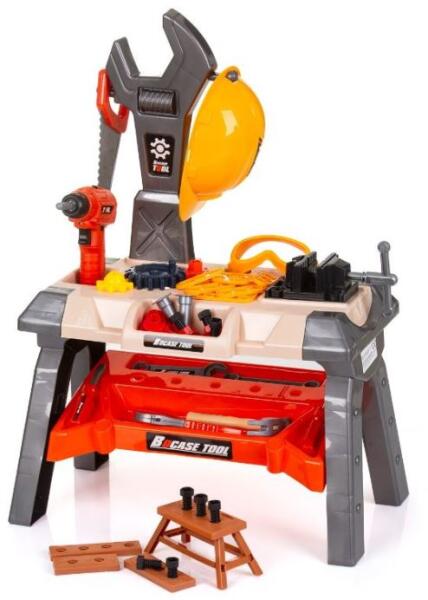 Chipolino készségfejlesztő szerelőasztal játékszett - 63 db-os