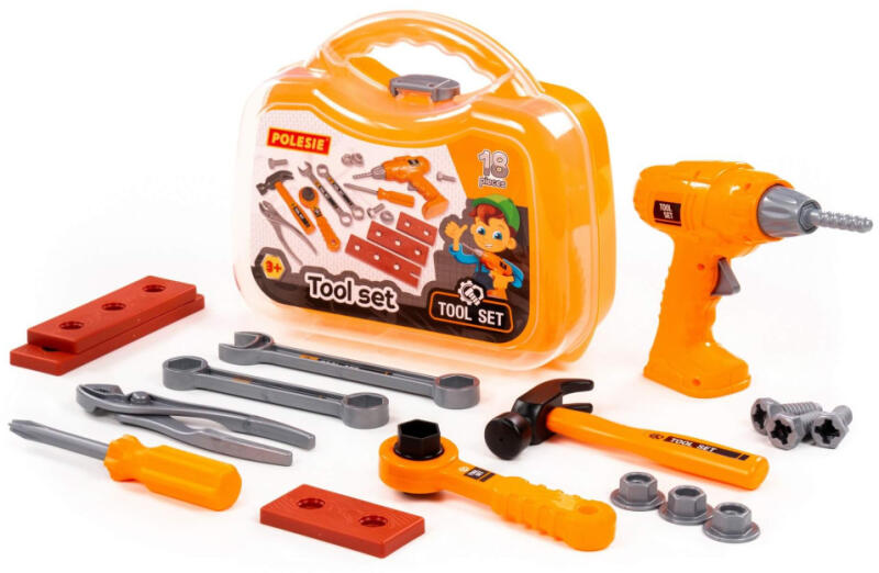 Polesie - Szerszámos táska 18 darabos készlet (96944)