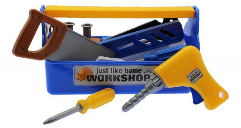 Szerszámkészlet ládában fúrógéppel