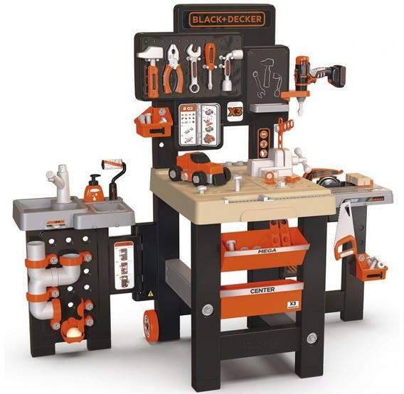 Smoby - Black & Decker Mega Center szerelőasztal (360726)
