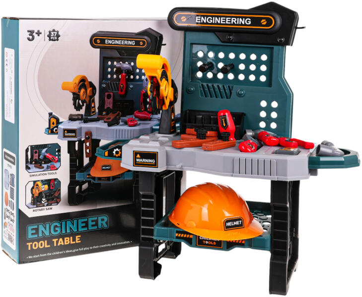 Inlea4Fun - Szerszámos asztal, barkácsműhely 37 darabos Inlea4Fun ENGINEER TOOL TABLE (RA-ZWA.8030)