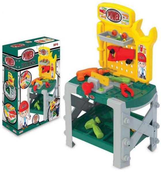 Dede toys - Barkácsasztal 11 kiegészítővel