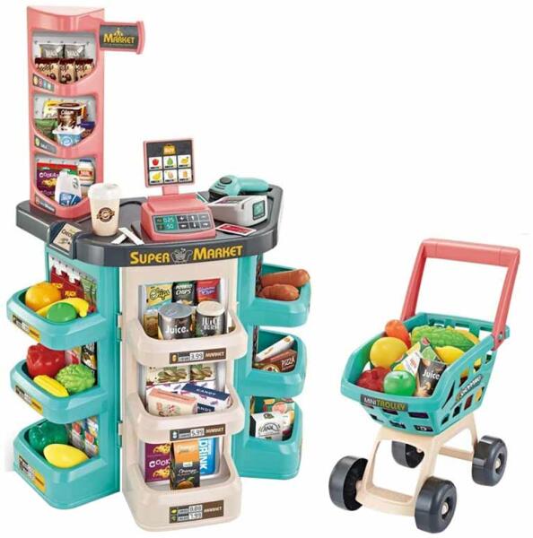 Man Yuk Toys - Elektronikus pénztárgép - kék-narancs