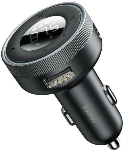 AMiO - autós Bluetooth kihangositó napellenzőre rögzithető hangszóró QC3.0A gyors töltővel akkumlátoros (02248)