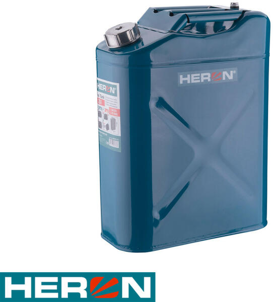 HERON - 8898143 fém üzemanyagkanna 20 liter (flexibilis kiöntőcsővel) (8898143)