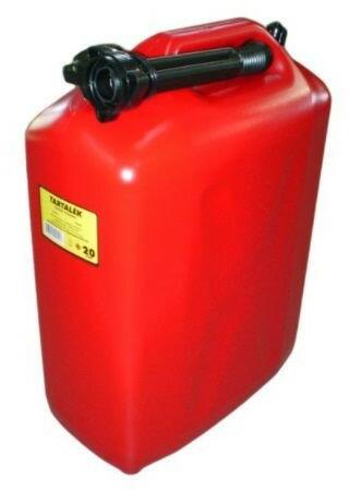 Benzineskanna 20 literes, műanyag 1650g (SVE-BENZINK20M)