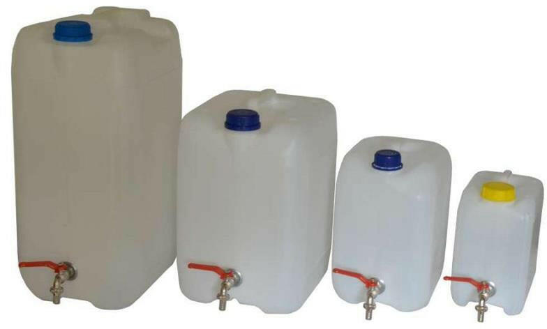 EU - Kanna, műanyag, fém csappal, 10l (FW-P10L)