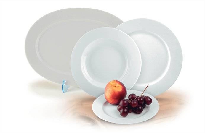 ROTBERG - Basic mélytányér, porcelán, 22 cm, fehér, 6 db-os (1201BAS002) (KHPU065)
