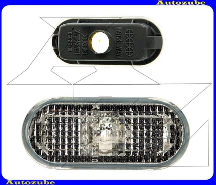 VW - TRANSPORTER T5 2003.04-2009.09 /7E, 7F, 7J, 7H/ Oldalindex "2007.11. -ig" fehér, oldalfüggetlen (foglalat nélkül) 013837