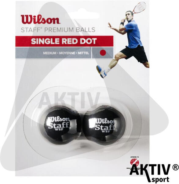 Wilson - Staff prémium squash labda - sárga - dupla csomag