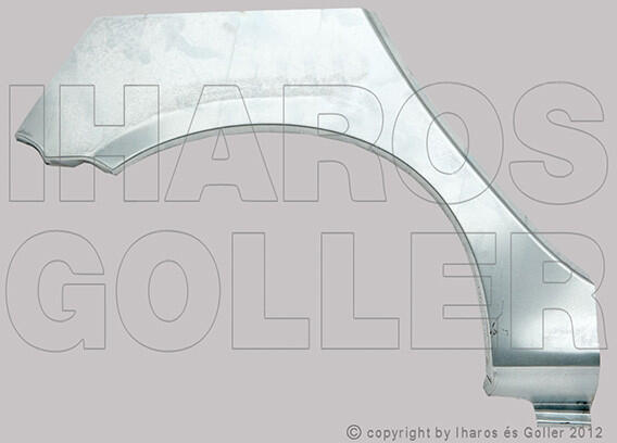 PEUGEOT - 206 1998.09. 01-2007.07. 31 Hátsó sárvédő javítóív jobb (5 ajtós) (1H3H) (5507582)