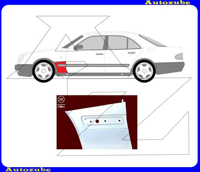 MERCEDES - E W210 1995.06-1999.06 Első sárvédő hátsó rész bal (külső javítólemez) KLOKKERHOLM 3527337