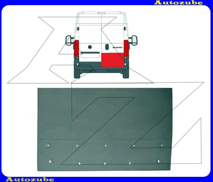 CITROEN - JUMPER 4 2014.01-2023.12 Hátsó ajtóborítás alsó rész jobb "magasság: 52cm" (külső javítólemez) POTRYKUS P57704061