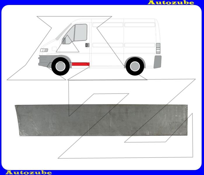 PEUGEOT - BOXER 2 2002.01-2006.06 /244/ Ajtóborítás bal első alsó rész "magasság: 120mm" (külső javítólemez) P57024011