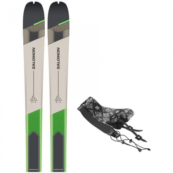 Salomon - MTN 91 Carbon + mászóbőr túrasíléc Síléc hossza: 166 cm cm / fehér/fekete