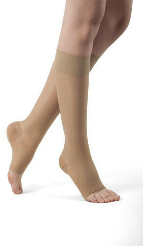 Veera - Kompressziós térdharisnya, 70 DEN, 3-4-es méret (testszín/nyitott lábfejjel)