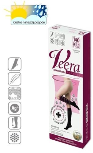 Veera - mikroszálas kompressziós térdharisnya 140 DEN fekete (3-4-es méret) (GYEKMT140F3)
