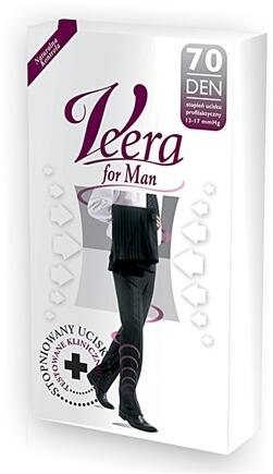 VEERA - Kompressziós zokni, 70 DEN, 1-es méret (fekete) (GYEKUF1)