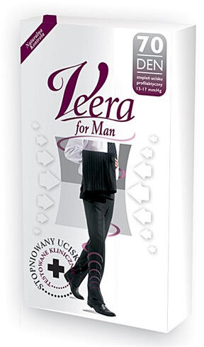 Veera - Kompressziós zokni, 70 DEN, 2-es méret (ekrü)
