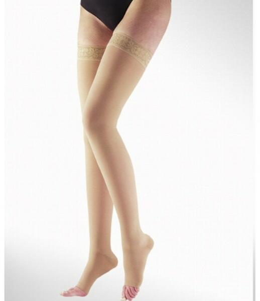 Medi - Maxis Micro AG II. kompressziós combtőig érő harisnya nyitott bronz szín RÖVID
