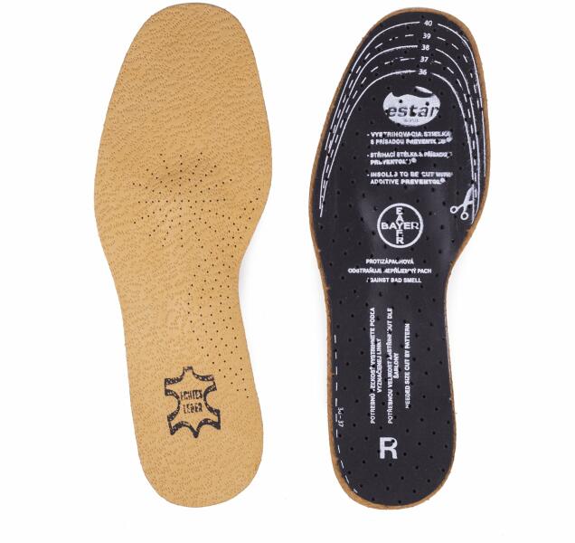 Vlnka - Bőr talpbetét latex hab réteggel felnőtt cipő méret 35-41