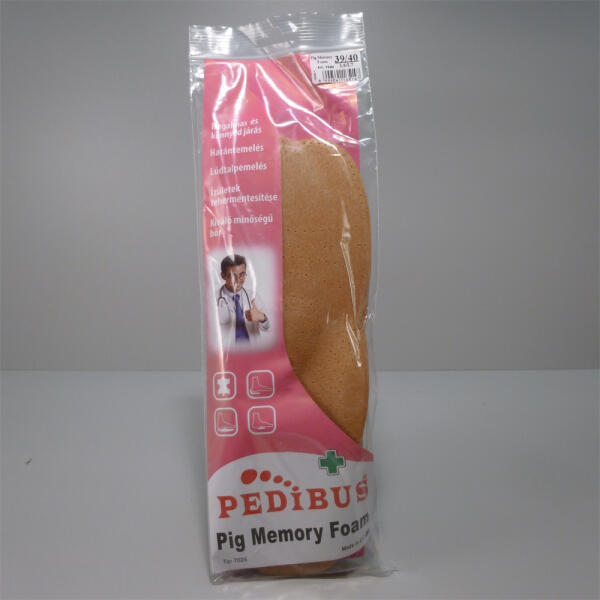 PEDIBUS - talpbetét bőr pig memory foam 39/40 1 db - delfinbuvar