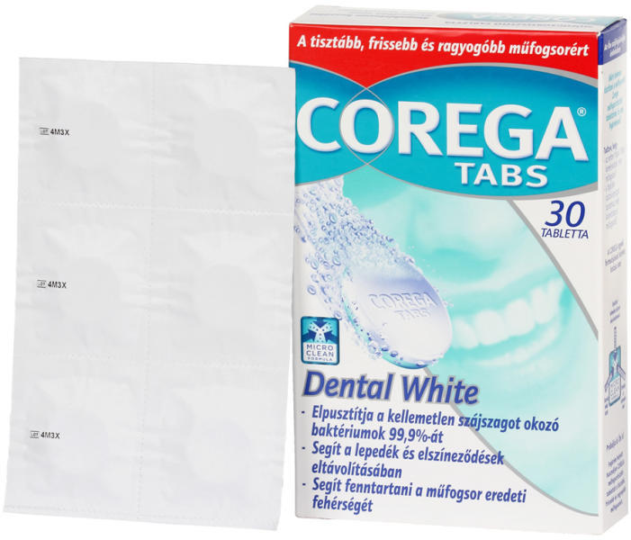 Corega - Tabs Bio Formula műfogsortisztító tabletta 30x - pharmy