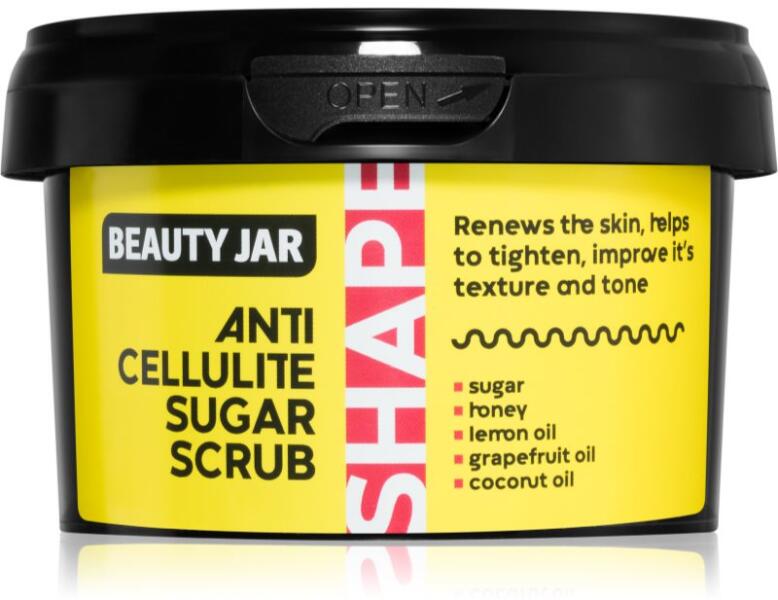 Beauty Jar - Shape cukros test peeling narancsbőrre 250 g