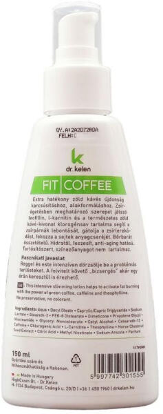 Dr.Kelen - Fit Coffee 3D karcsúsító zsírégető krém 150ml - herbadiszkont