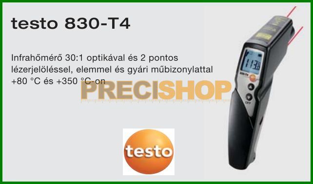 Testo - 830-T2 Infra hőmérsékletmérő