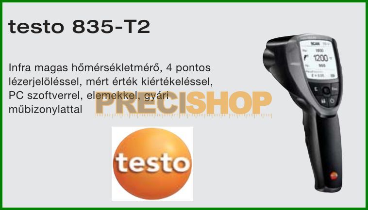 Testo - 835-T1 Infra hőmérsekletmérő