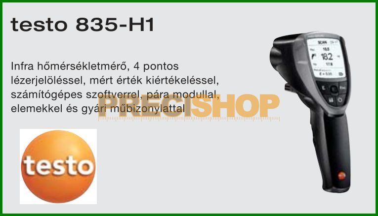 Testo - 835-T2 Infra hőmérsékletmérő +1 500 ° C-ig