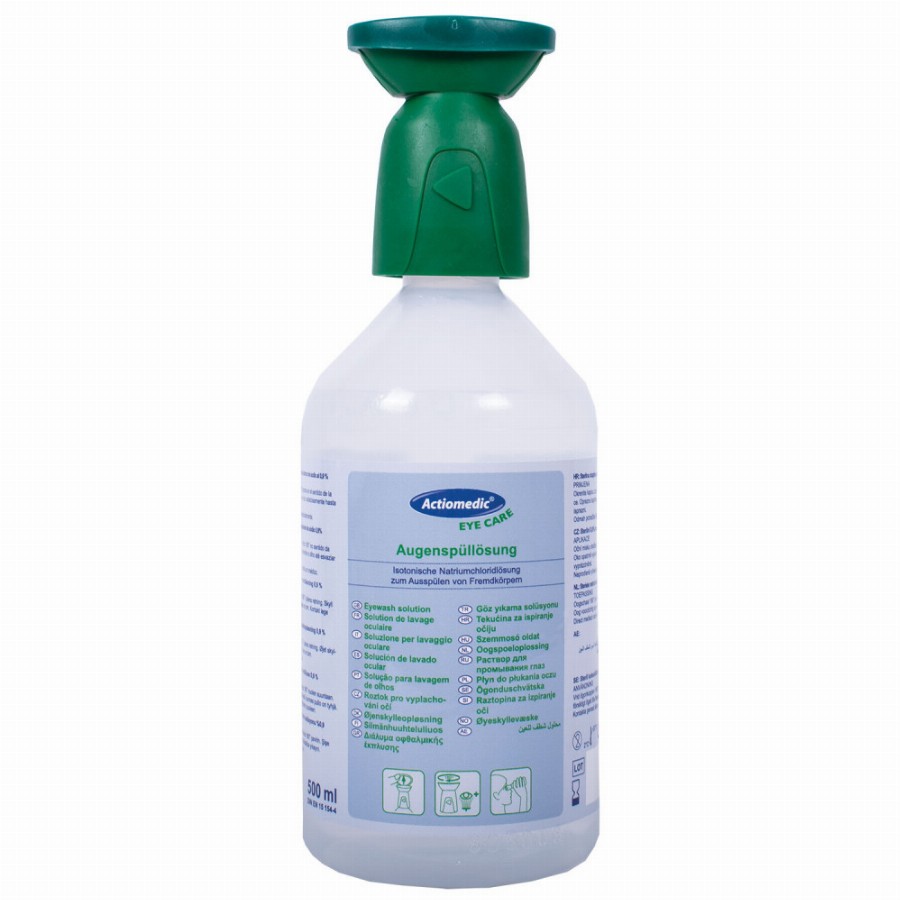 NORDIK - Actiomedic EYE CARE elsősegély szemkimosó 0.9%-os nátrium-klorid oldattal, 500 ml