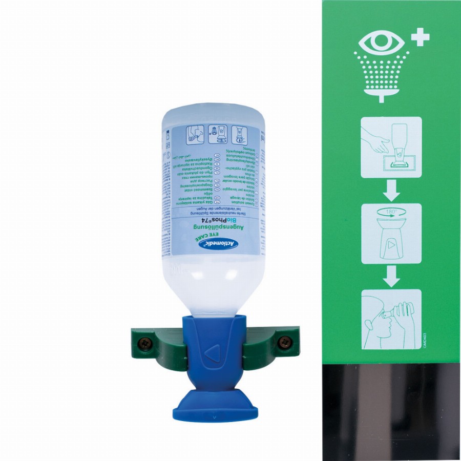 NORDIK - Actiomedic EYE CARE Single II fali szemkimosó állomás 250 ml BioPhos74 foszfát-puffer oldattal