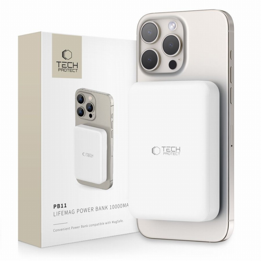 Tech-Protect - PB11 Lifemag Magsafe Power Bank 10000mah - Kék