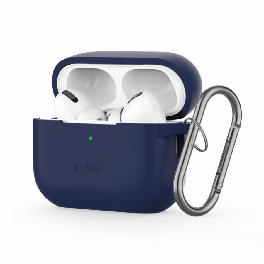 Tech-Protect - Silicone Hook - AirPods Pro 1/2 tok - fekete