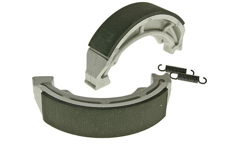 Vparts - Fékpofa szett, csomagban 2 rugó - dobfék 130x28mm Vparts Futómű és fék alkatrész Fékpofa (dobfék) - motomotors - 14 716 Ft